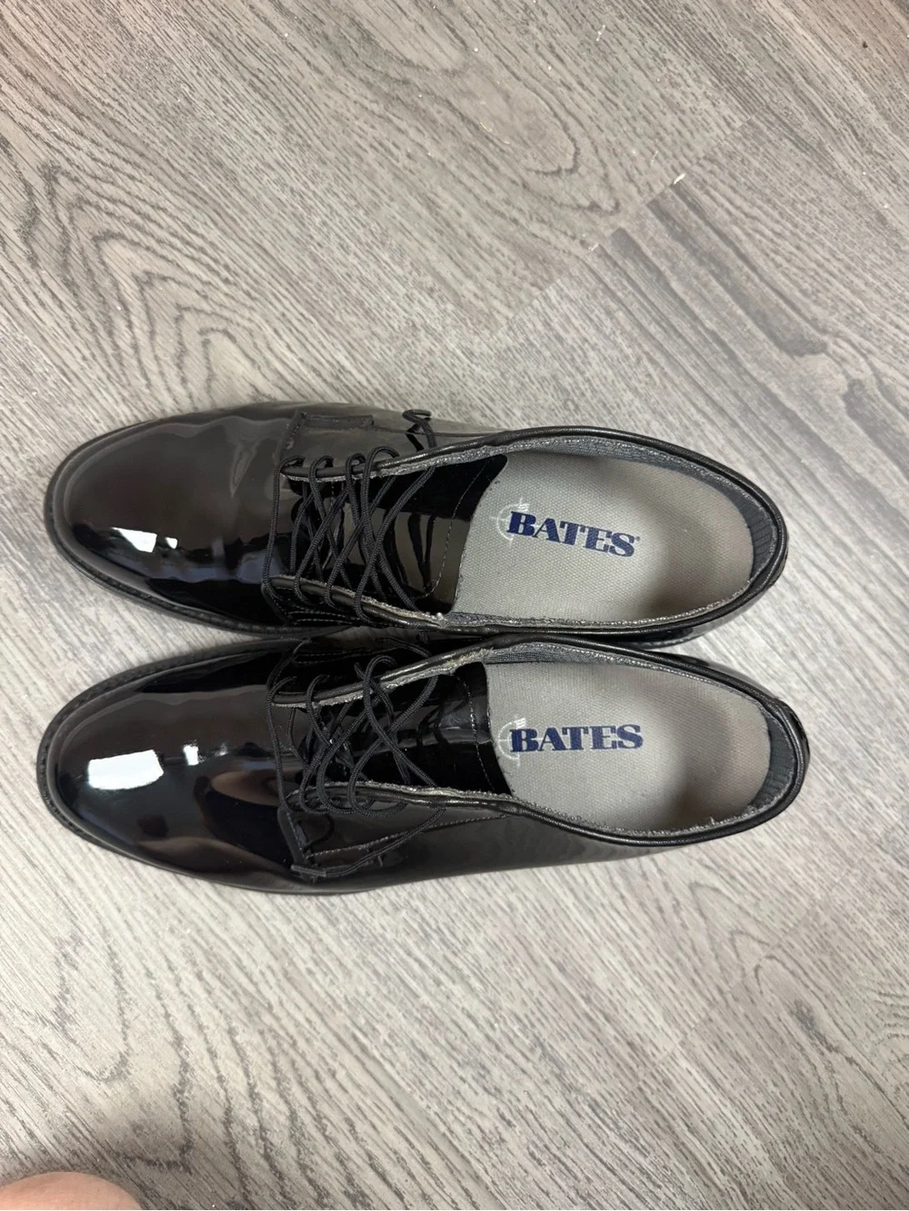 Men's Black Patent Lace-Up Dress Shoes